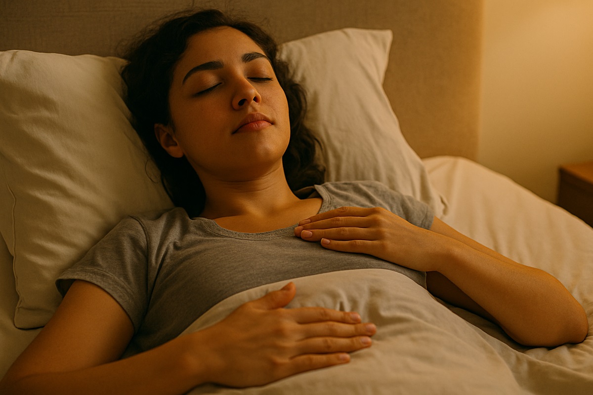 Meditatie en ontspanning helpen om in slaap te vallen.