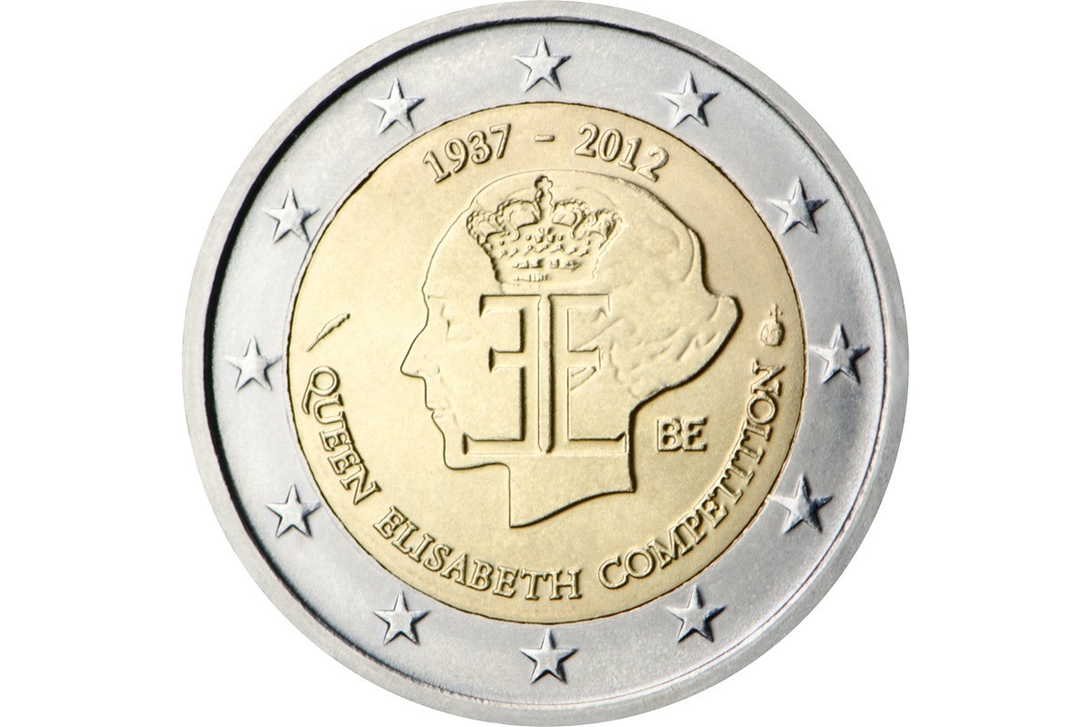 munt ter gelegenheid van het 75-jarig bestaan van de Internationale Muziekwedstrijd Koningin Elisabeth