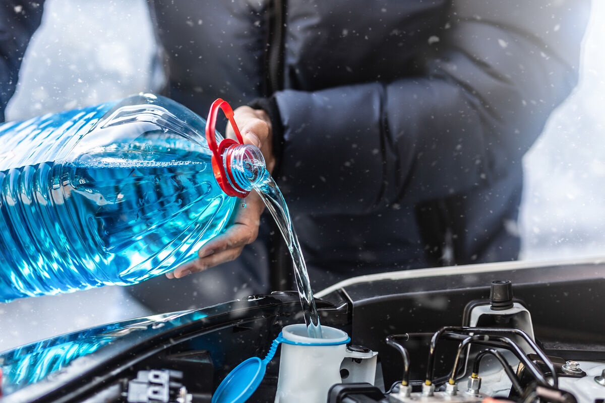 De bevroren vloeistof moet worden vervangen