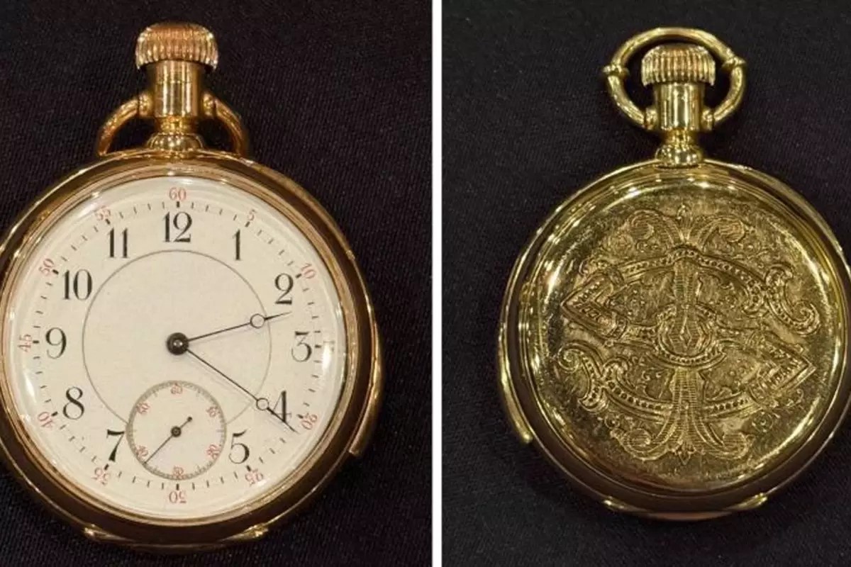 gouden horloge uit de Titanic