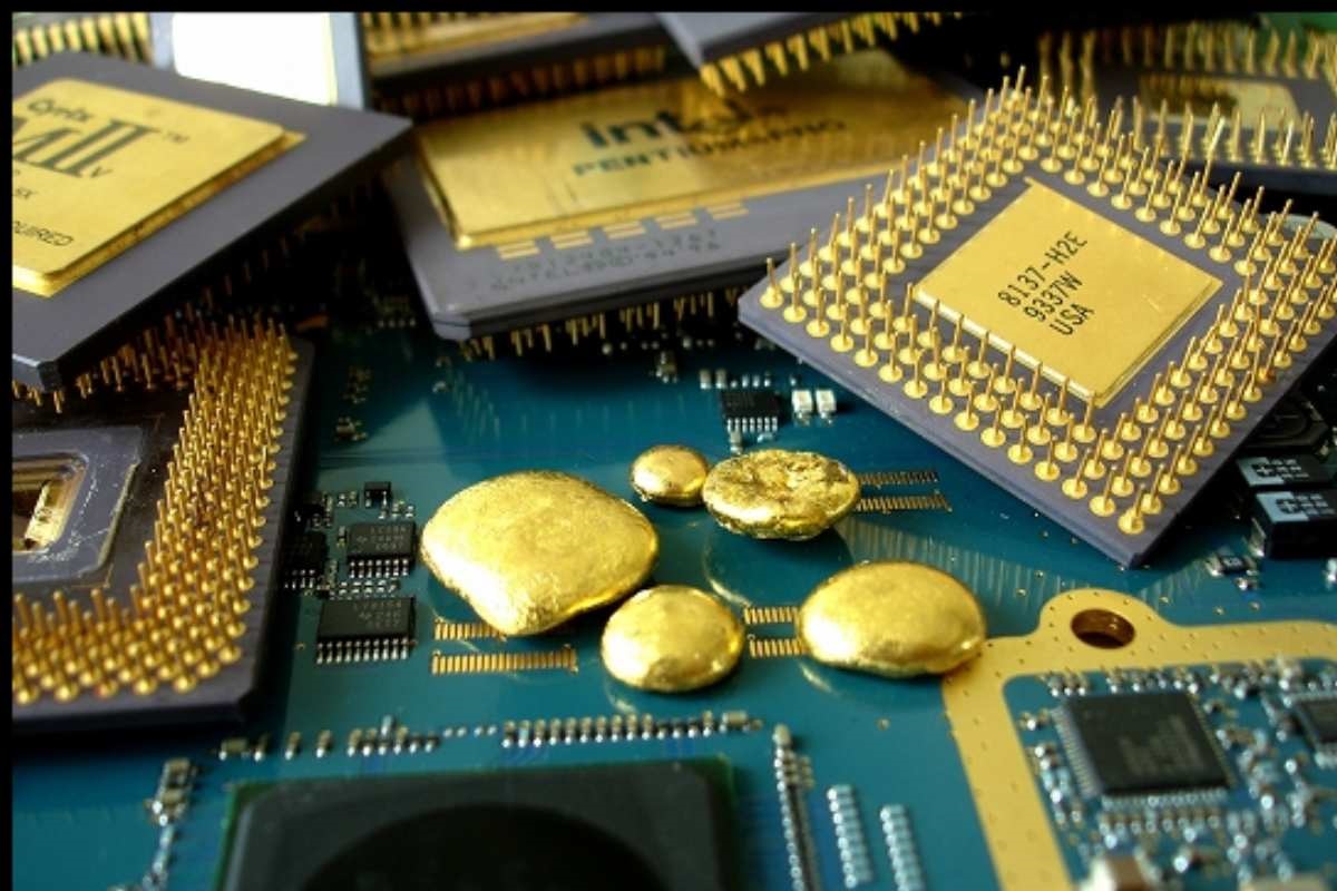 moederborden bevatten goud