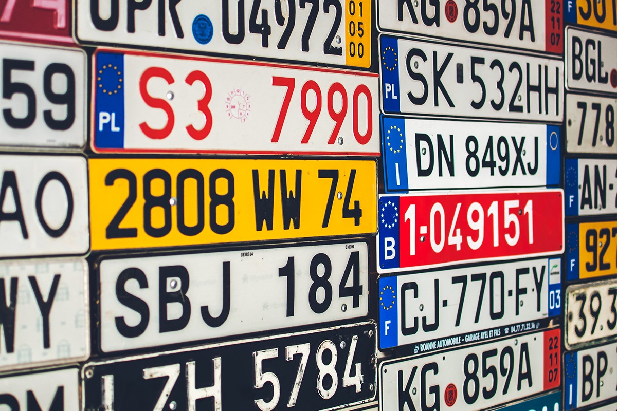 kenteken van de auto