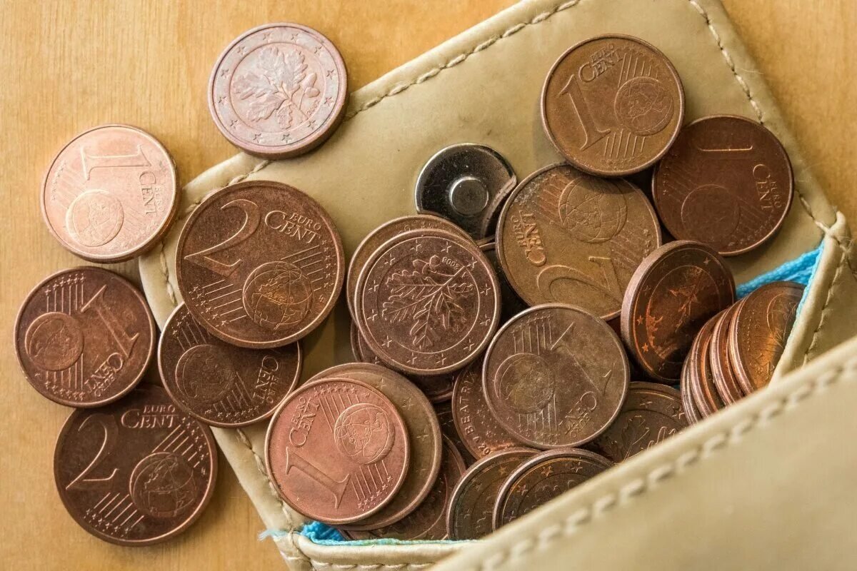 munten met een nominale waarde van 1 cent en 2 cent