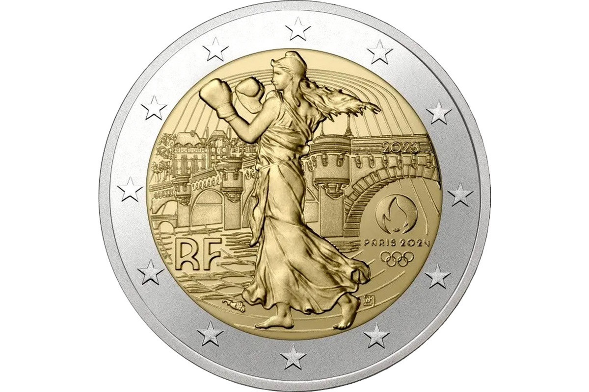 afbeelding op de munt van 2 euro