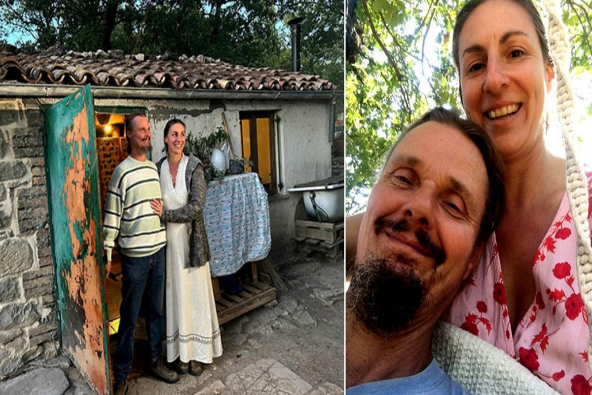 Het gezin woont in een bos in Italië