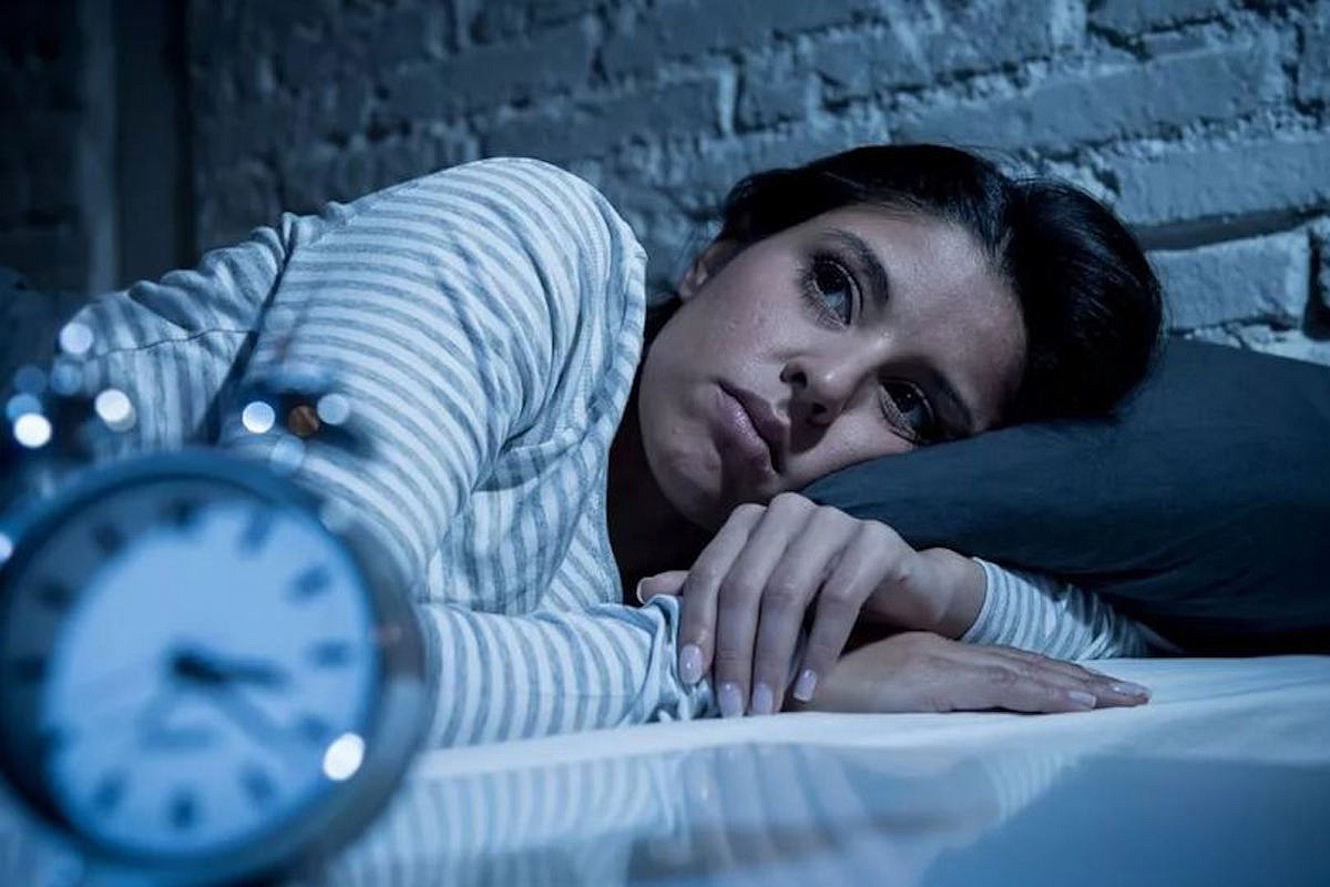 het meisje kan niet slapen