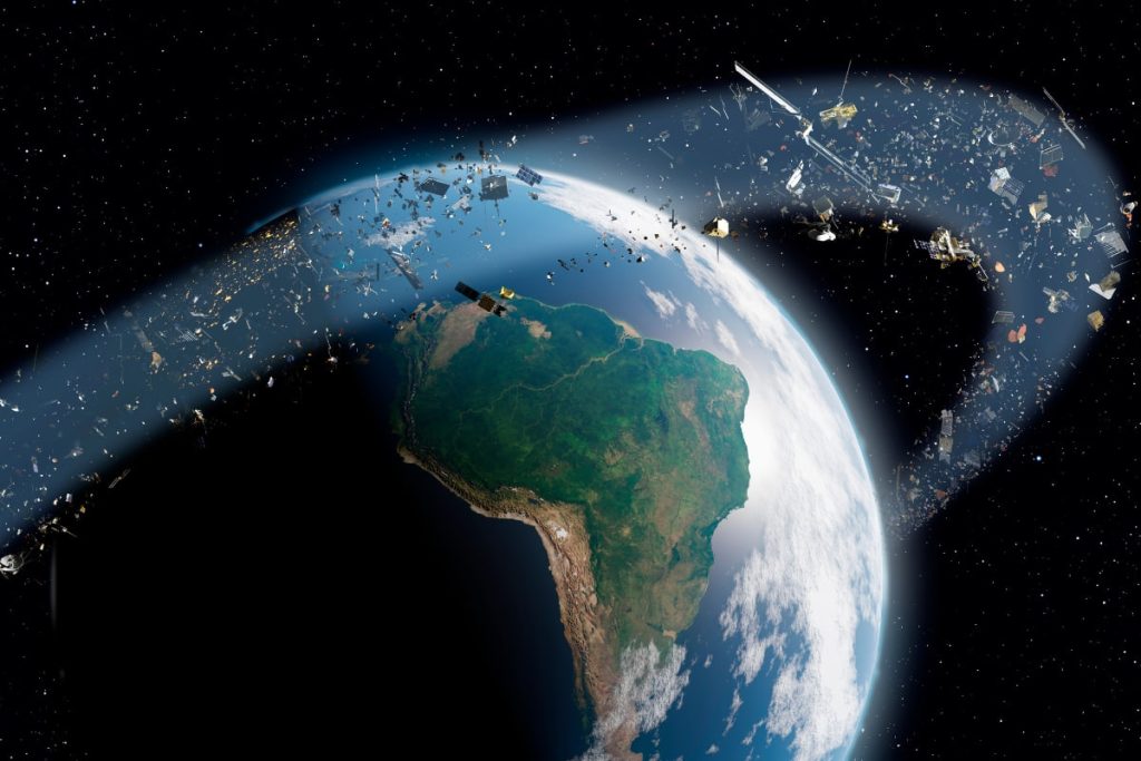 ontstaan van ruimteschroot doorgaat, we een punt kunnen bereiken waarop er geen weg meer terug is